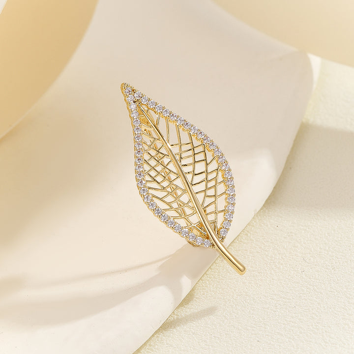 Enchanted Gold Leaf Brooch - Reet Pehal