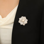 Load image into Gallery viewer, Ethereal Pearl Flower Brooch - Reet Pehal
