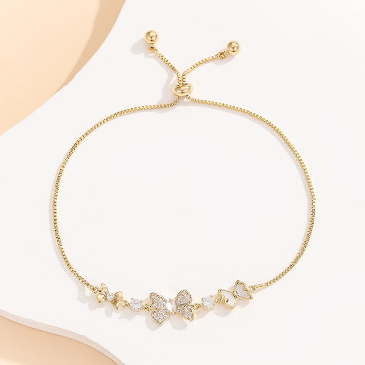 Breathtaking Gold Fluttering Beauty Bracelet