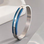 Load image into Gallery viewer, Exclusive Silver Streamline Rhinestone Bangle
