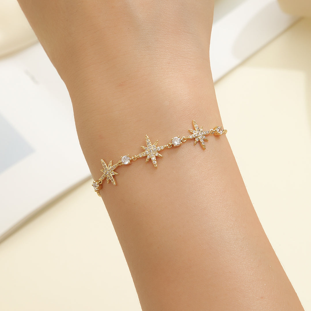 Luminous Gold Starfall Bracelet