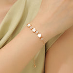 Load image into Gallery viewer, Elegant Gold Clover Bloom Bracelet - Reet Pehal
