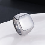 Load image into Gallery viewer, Sleek Silver Convex Ring
