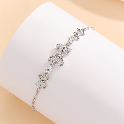 Breathtaking Silver Fluttering Beauty Bracelet
