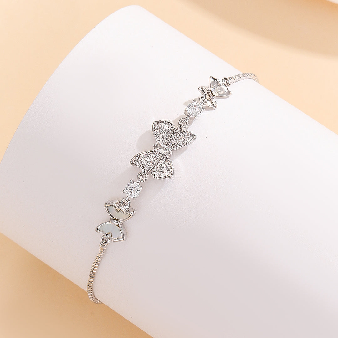 Breathtaking Silver Fluttering Beauty Bracelet - Reet Pehal