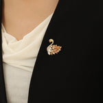 Load image into Gallery viewer, Stunning Sunset Peacock Brooch - Reet Pehal
