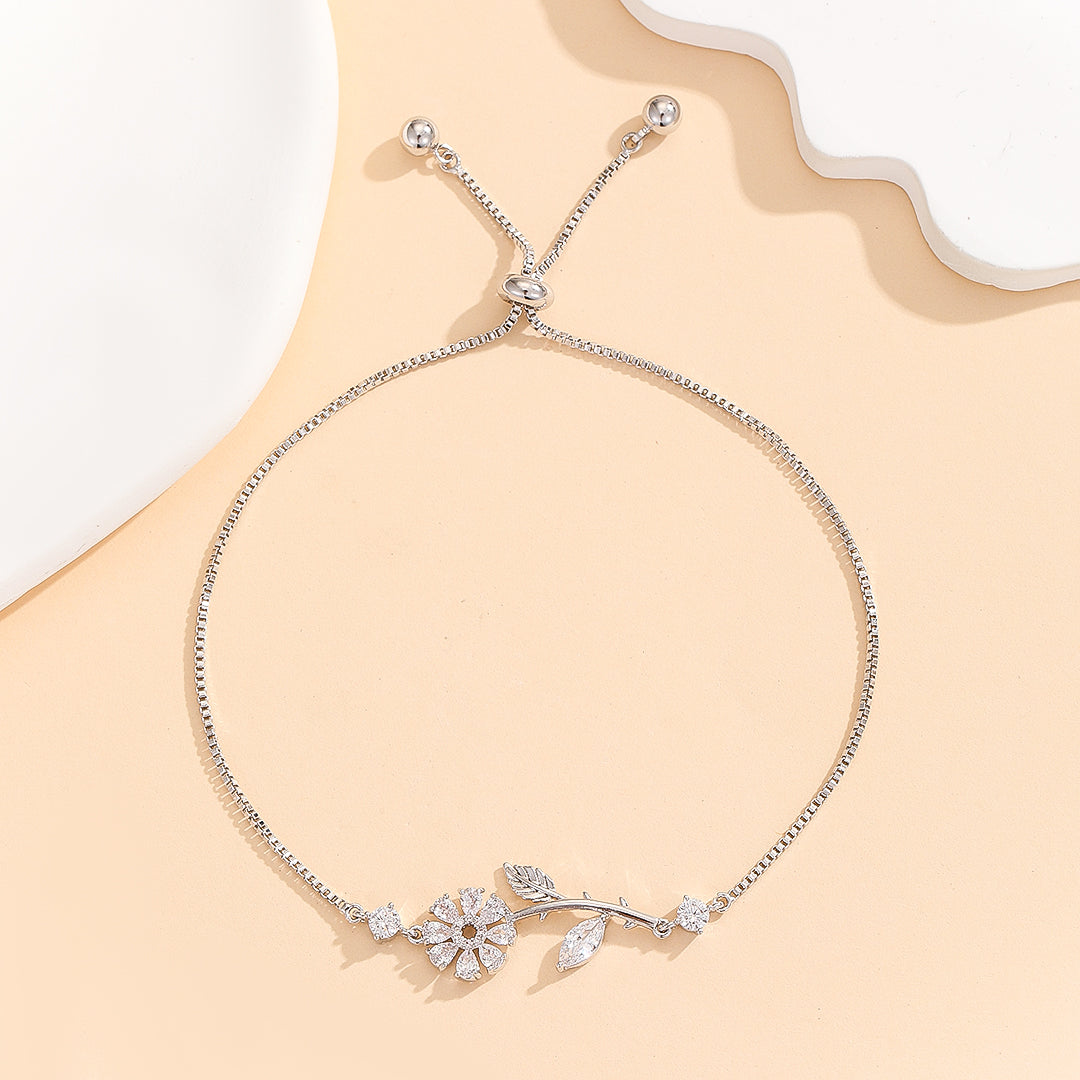 Tempting Silver Daisy Delight Bracelet - Reet Pehal