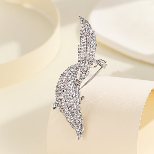 Sparkling Leaf Duo Brooch - Reet Pehal