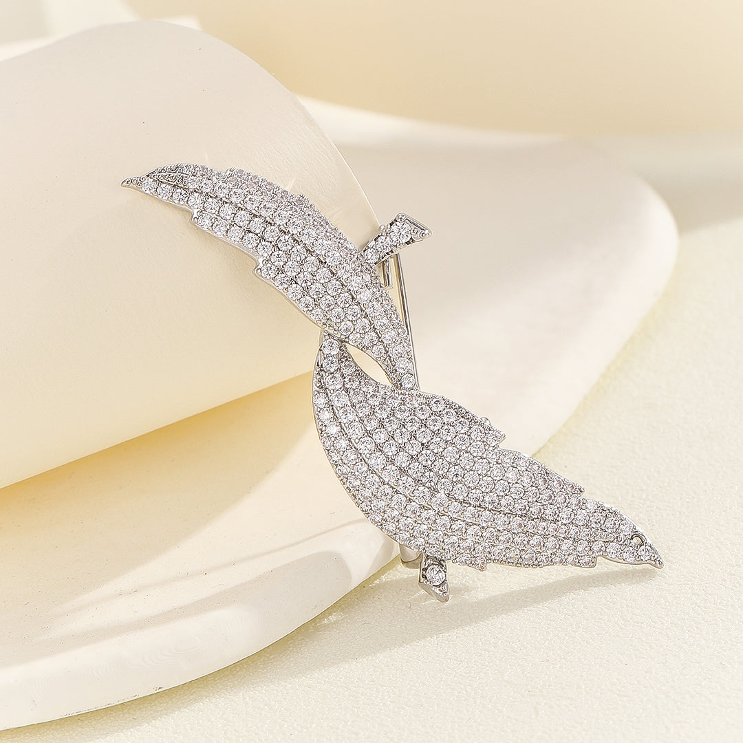 Sparkling Leaf Duo Brooch - Reet Pehal