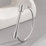 Load image into Gallery viewer, Minimalistic Men&#39;s Silver Handcuff Bangle
