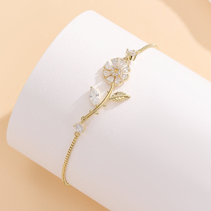 Tempting Gold Daisy Delight Bracelet - Reet Pehal