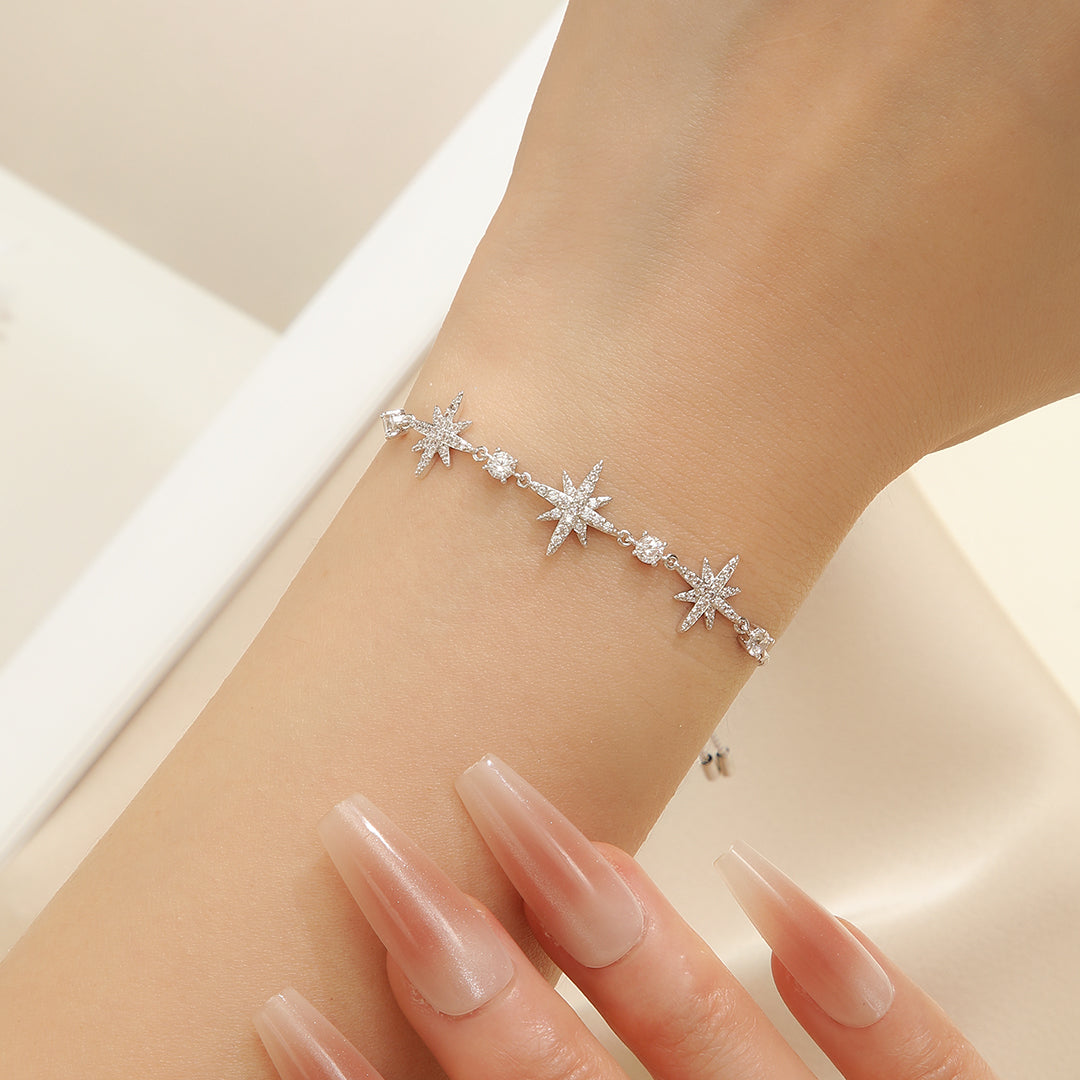 Luminous Silver Starfall Bracelet - Reet Pehal