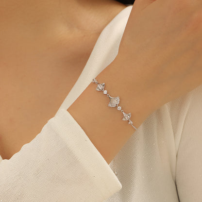 Lovely Silver Seashell Serenade Bracelet