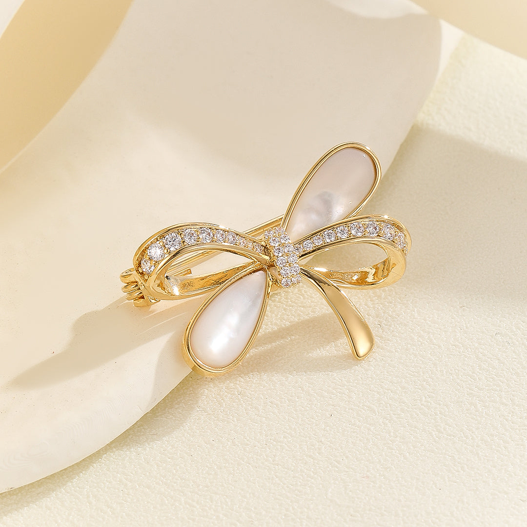 Chic Pearly Bow Pin - Reet Pehal