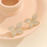 Load image into Gallery viewer, Opulent Golden Fluttering Butterfly Earrings - Reet Pehal
