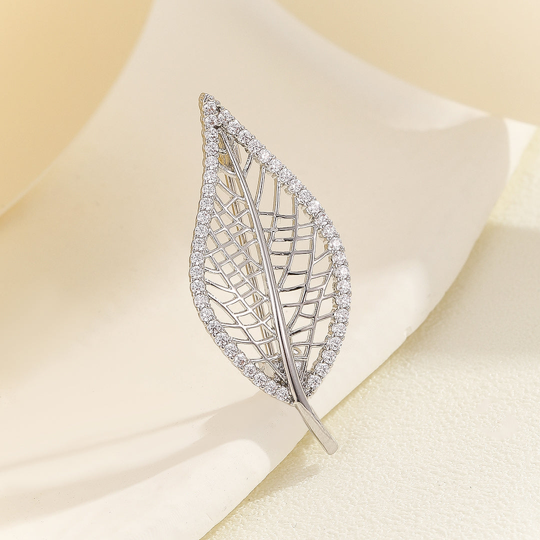 Enchanted Silver Leaf Brooch - Reet Pehal