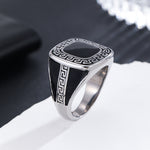 Load image into Gallery viewer, Graceful Onyx Maze Eternity Ring
