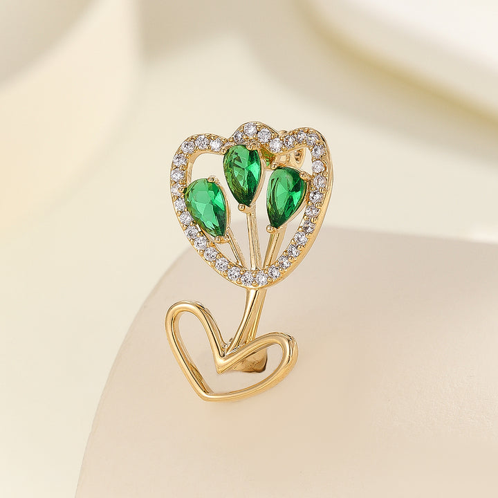 Enchanted Gold Tulip Brooch - Reet Pehal