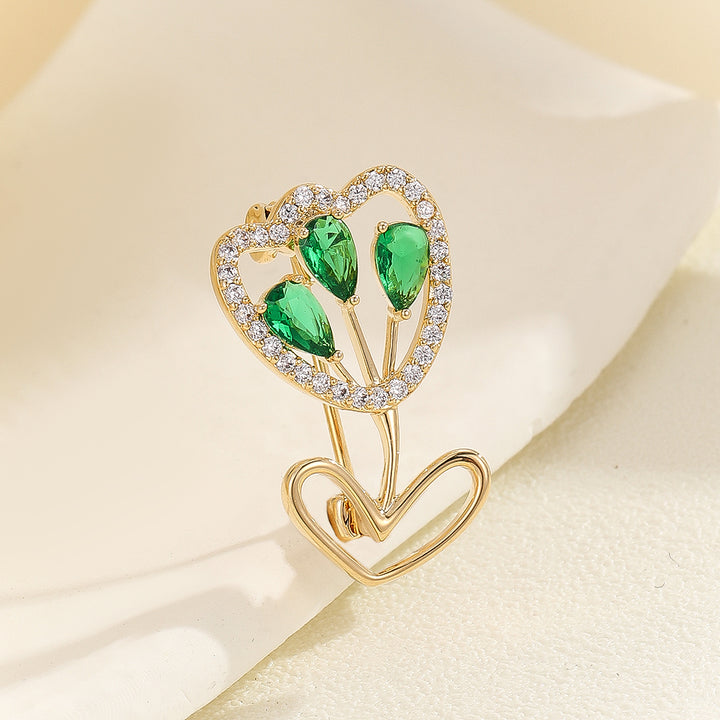 Enchanted Gold Tulip Brooch - Reet Pehal