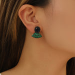 Load image into Gallery viewer, Glamour Galore Sapphire Earrings - Reet Pehal
