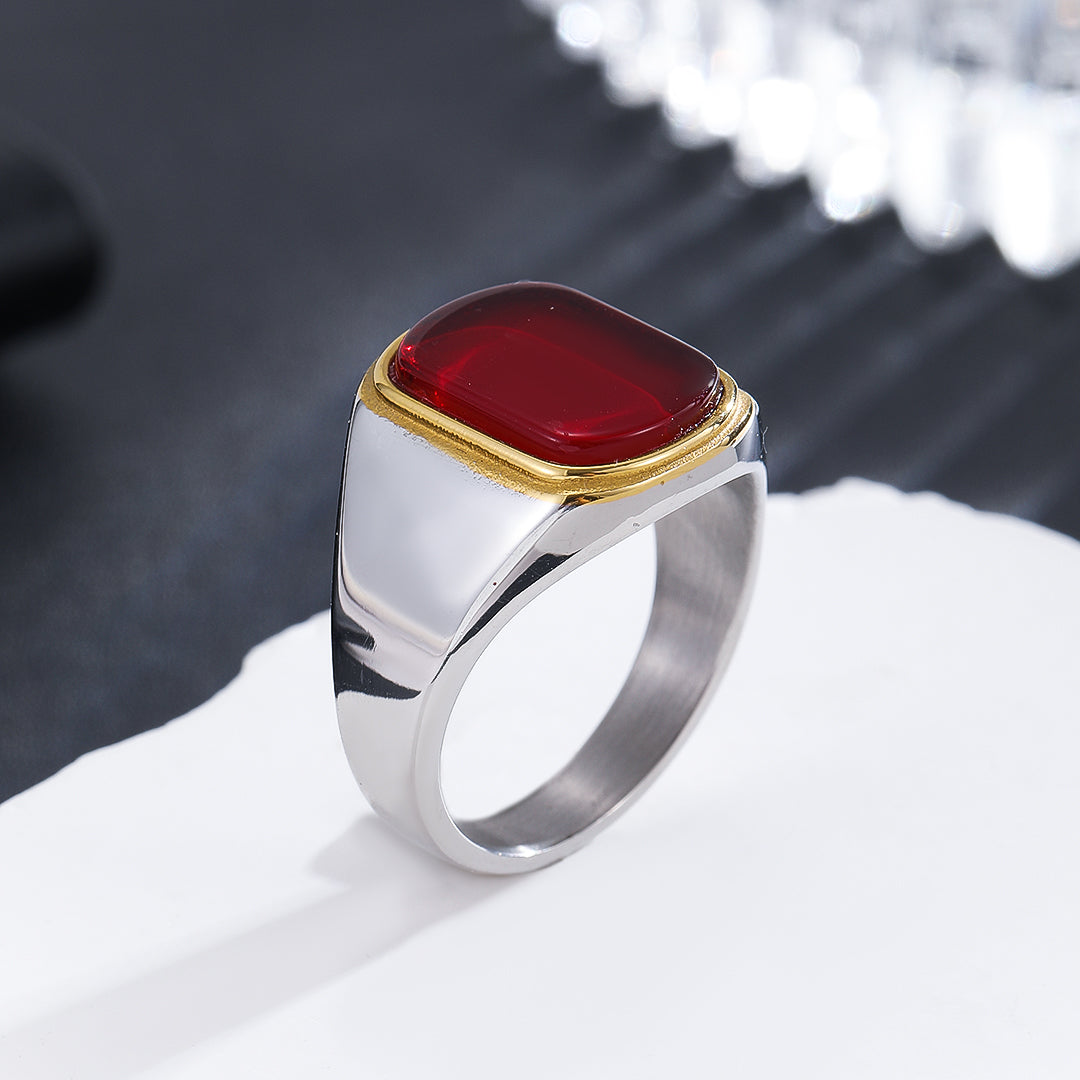 Radiant Scarlet Statement Ring