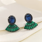 Load image into Gallery viewer, Glamour Galore Sapphire Earrings - Reet Pehal
