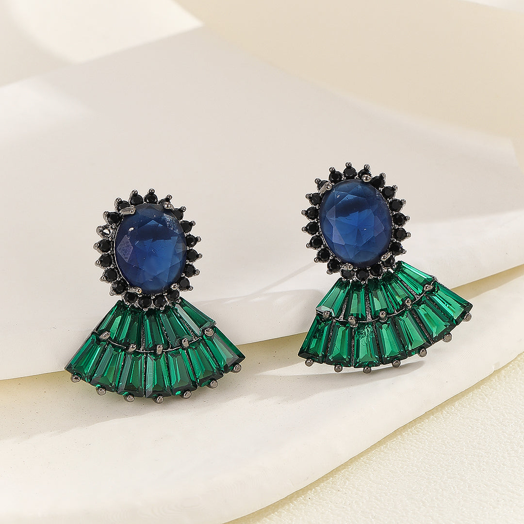 Glamour Galore Sapphire Earrings - Reet Pehal