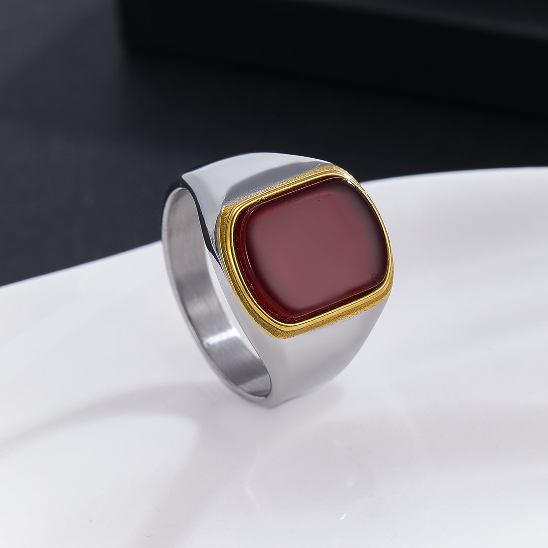 Radiant Scarlet Statement Ring