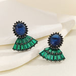 Load image into Gallery viewer, Glamour Galore Sapphire Earrings - Reet Pehal
