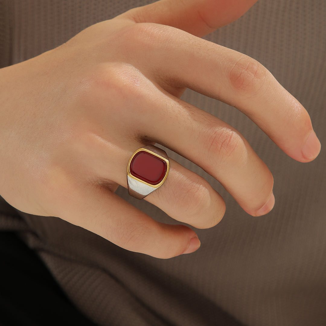 Radiant Scarlet Statement Ring