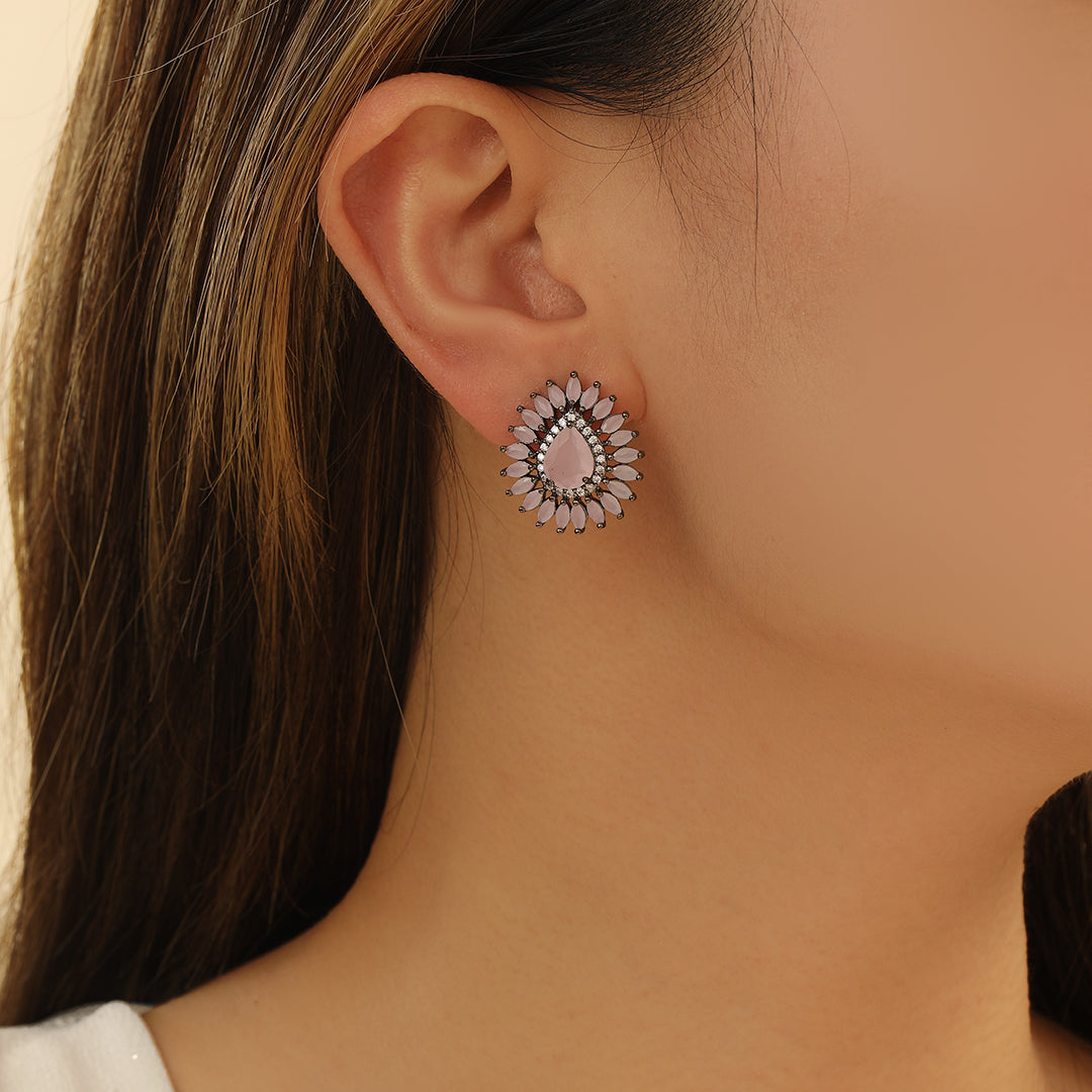 Striking Blossom Blush Earrings - Reet Pehal