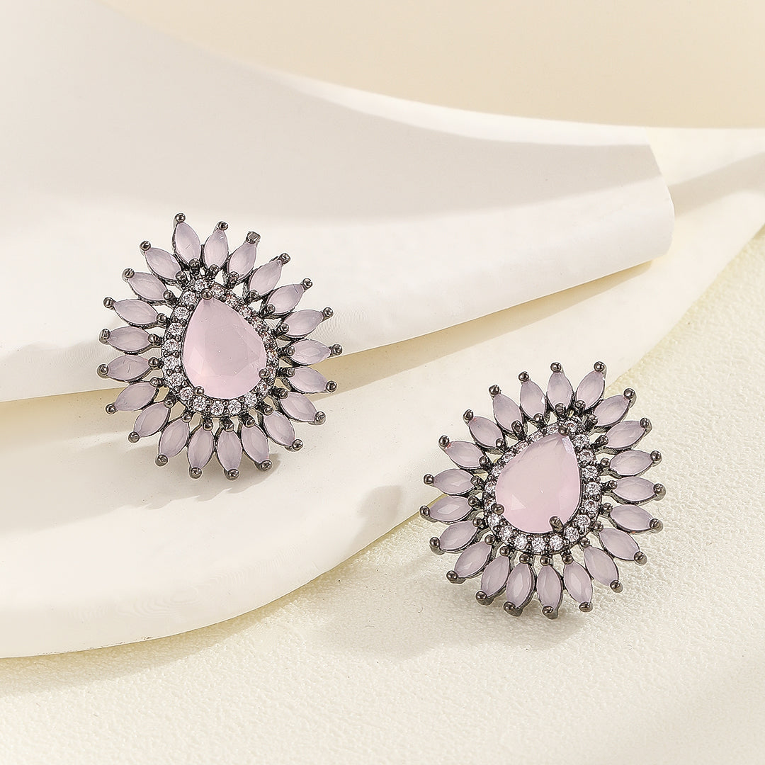 Striking Blossom Blush Earrings - Reet Pehal