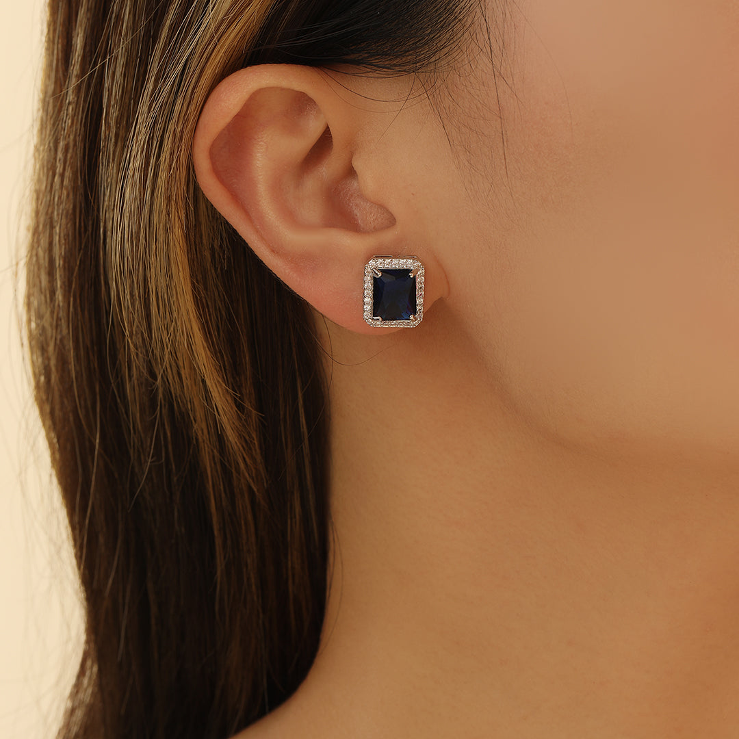 Gorgeous Sapphire Radiance Earrings - Reet Pehal