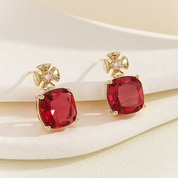 Magnificent Ruby-Blossom Earrings - Reet Pehal