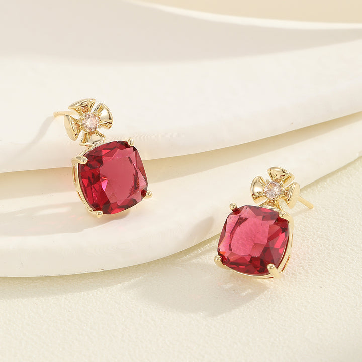 Magnificent Ruby-Blossom Earrings - Reet Pehal