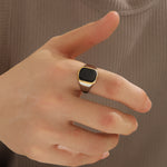 Load image into Gallery viewer, Radiant Black Statement Ring
