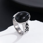 Load image into Gallery viewer, Stunning Geometric Eclipse Onyx Ring
