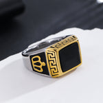 Load image into Gallery viewer, Timeless Greek Key Signet Ring
