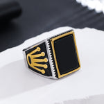 Load image into Gallery viewer, Imperial Onyx Signet Ring
