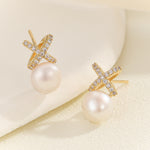 Load image into Gallery viewer, Golden Glow Pearl Danglers - Reet Pehal
