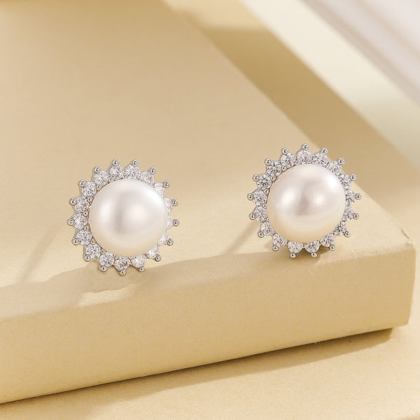 Classic Pearl Radiance Studs - Reet Pehal