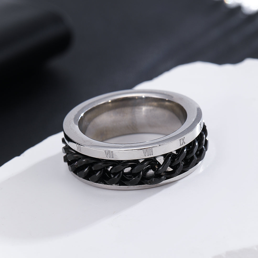 Contrast Crossover Ring