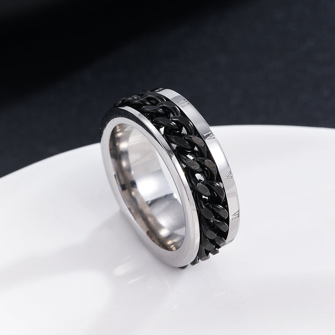 Contrast Crossover Ring