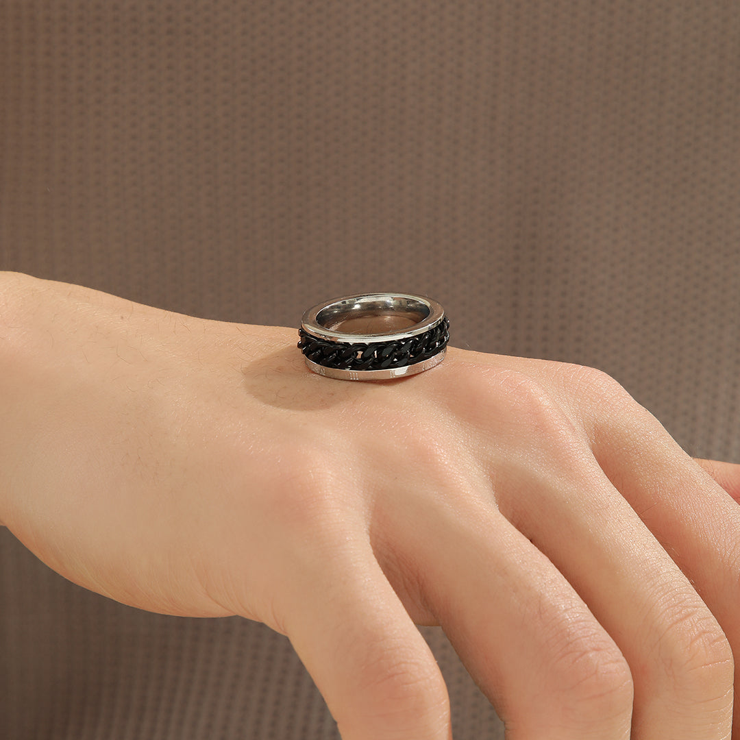 Contrast Crossover Ring