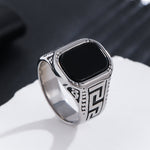 Load image into Gallery viewer, Athenian Odyssey Onyx Ring
