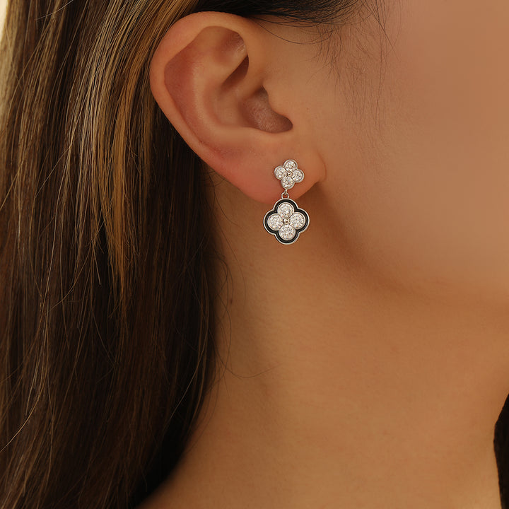 “Radiant Silver Blossom Earrings - Reet Pehal