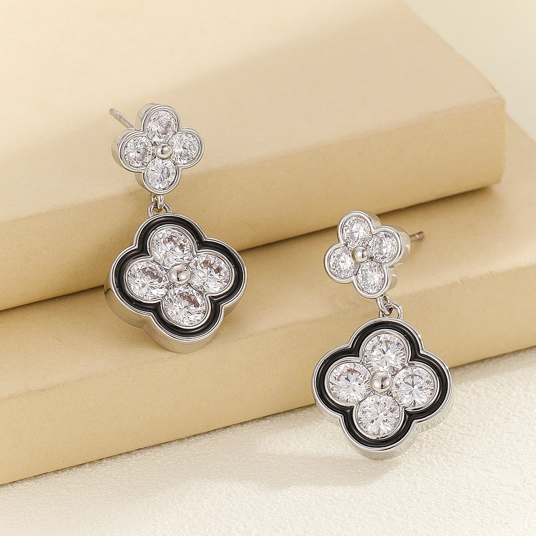 “Radiant Silver Blossom Earrings - Reet Pehal