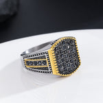 Load image into Gallery viewer, Gilded Noir Enchantment Ring
