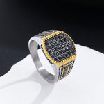 Load image into Gallery viewer, Gilded Noir Enchantment Ring
