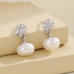 Load image into Gallery viewer, Glistening Pearl Sunburst Earrings - Reet Pehal
